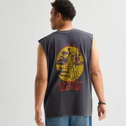 Arizona Mens Crew Neck Sleeveless Big and Tall Muscle T-Shirt