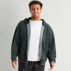 Arizona Mens Hooded Long Sleeve Big and Tall Sweatshirt