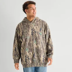 Arizona Mens Long Sleeve Fleece Big and Tall Hoodie