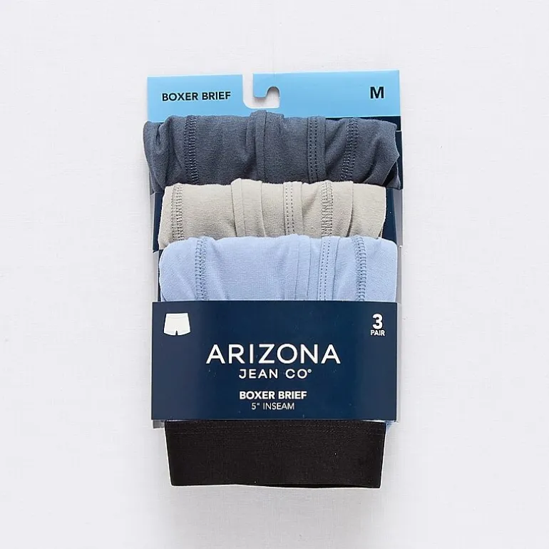 Arizona Mens 3 Pack Boxer Briefs 379140