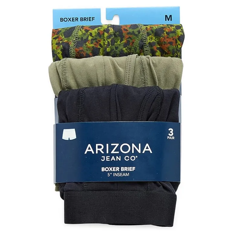 Arizona Mens 3 Pack Boxer Briefs 379140