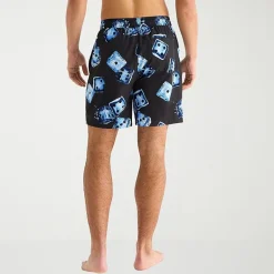 Arizona Mens 6 1/2" Patchwork Swim Trunks