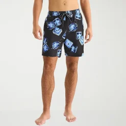 Arizona Mens 6 1/2" Patchwork Swim Trunks