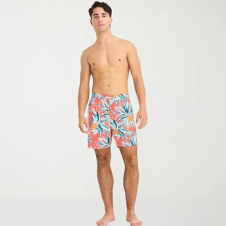 Arizona Mens 6 1/2" Patchwork Swim Trunks