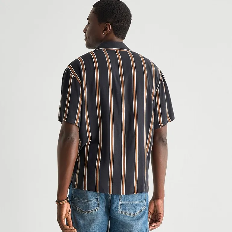 Arizona Mens Short Sleeve Boxy Fit Button-Down Shirt