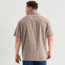 Arizona Mens Short Sleeve Classic Fit Big and Tall Button-Down Shirt