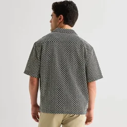 Arizona Mens Short Sleeve Regular Fit Button-Down Shirt