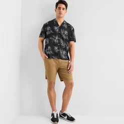 Arizona Mens Short Sleeve Regular Fit Button-Down Shirt