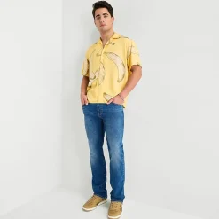 Arizona Mens Short Sleeve Regular Fit Button-Down Shirt