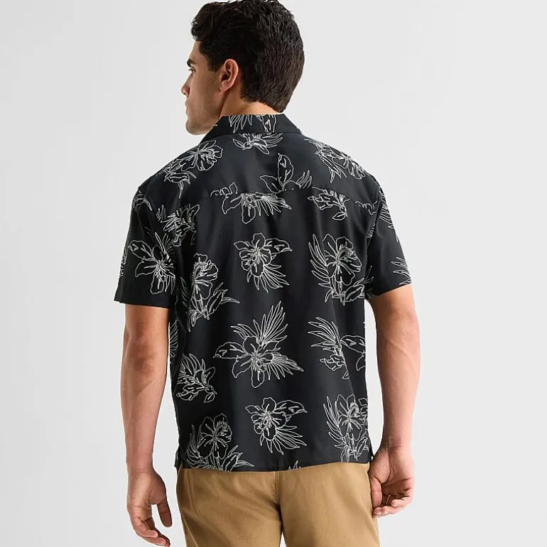 Arizona Mens Short Sleeve Regular Fit Button-Down Shirt