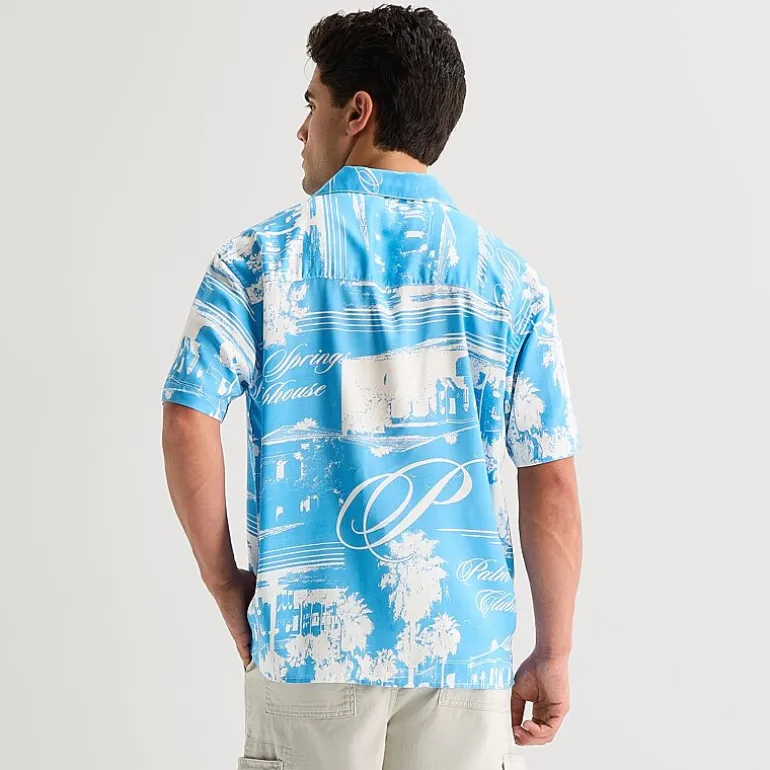 Arizona Mens Short Sleeve Regular Fit Button-Down Shirt