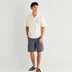 Arizona Mens Short Sleeve Regular Fit Button-Down Shirt