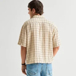 Arizona Mens Short Sleeve Regular Fit Button-Down Shirt