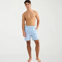 Arizona Mens 6 1/2" Striped Swim Trunks