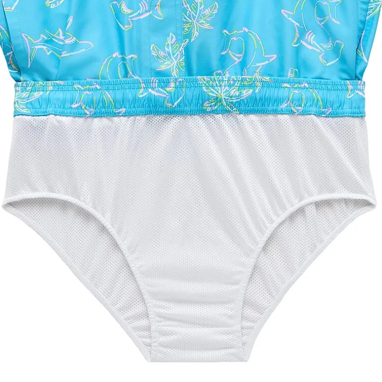 Arizona Mens 6 1/2" Striped Swim Trunks