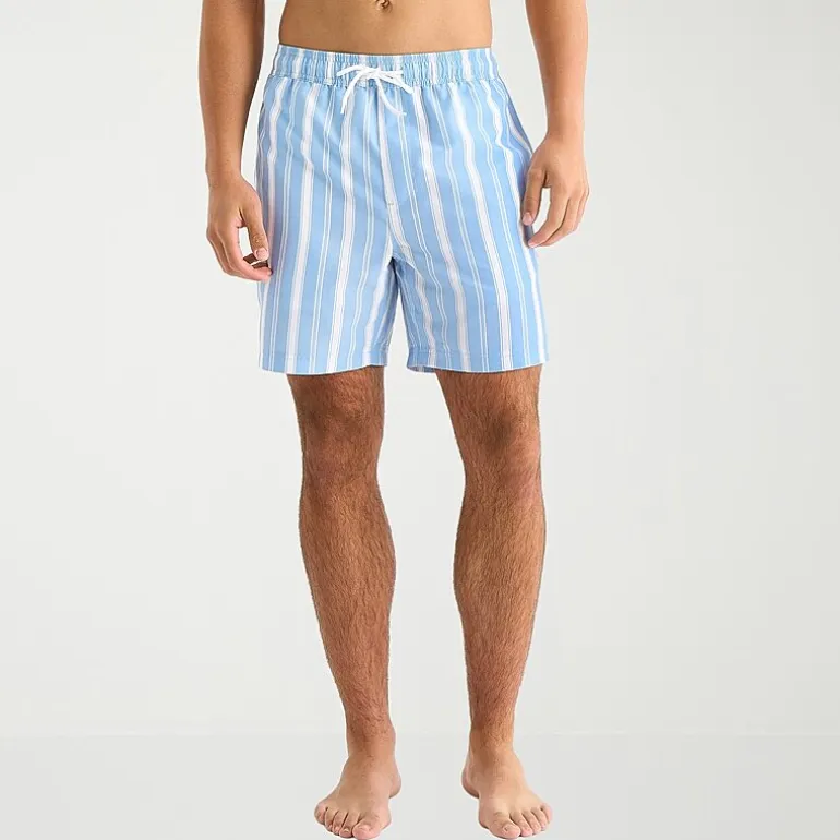 Arizona Mens 6 1/2" Striped Swim Trunks