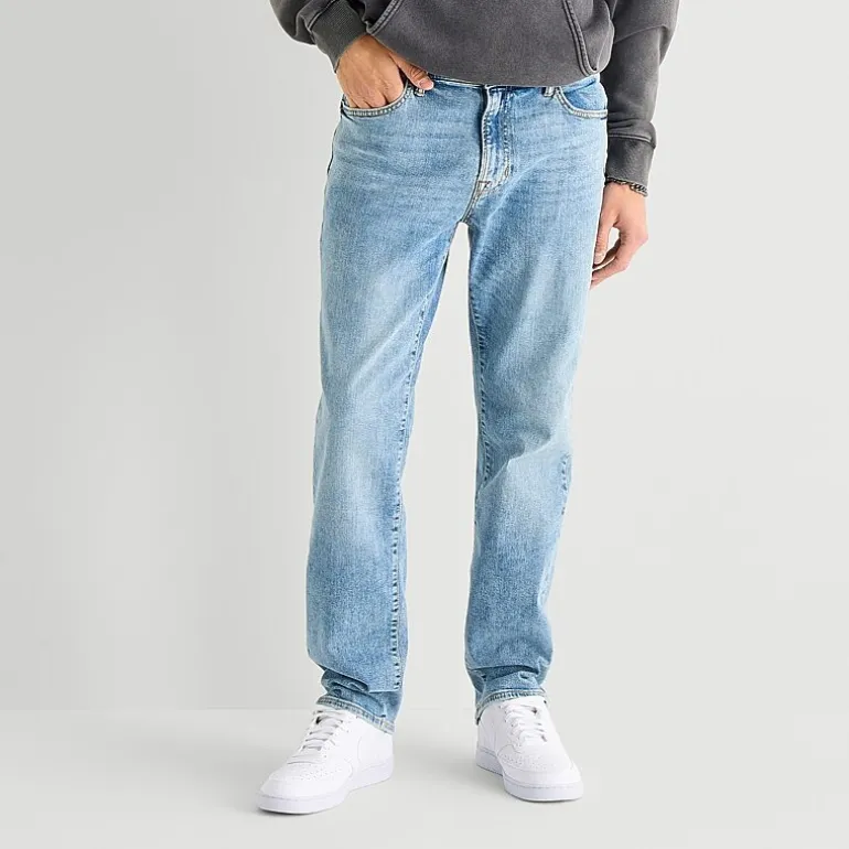 Arizona Mens Tapered Leg Athletic Fit Jean