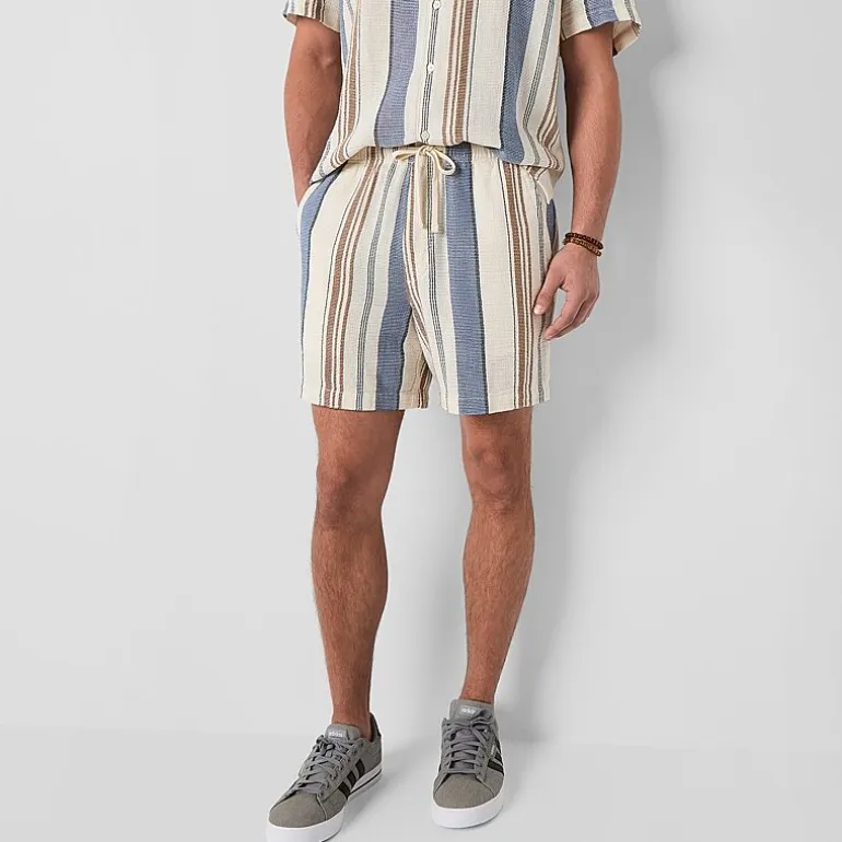 Arizona 6" Mens Textured Pull-On Short