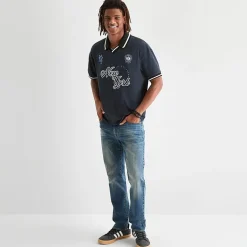 Arizona Mens V Neck Short Sleeve Jersey Polo