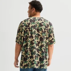 Arizona Mens V Neck Short Sleeve Big and Tall Jersey