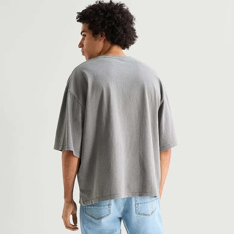 Arizona Oversized Boxy Fit Mens Crew Neck Short Sleeve T-Shirt