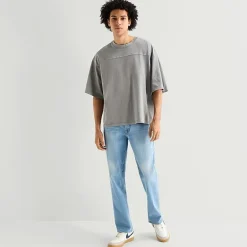 Arizona Oversized Boxy Fit Mens Crew Neck Short Sleeve T-Shirt