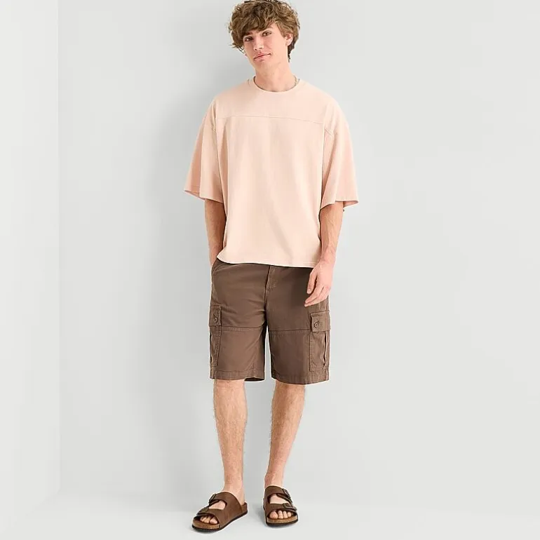 Arizona Oversized Boxy Fit Mens Crew Neck Short Sleeve T-Shirt