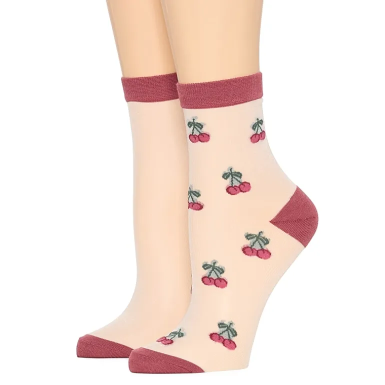 Arizona Sheer Womens 2 Pair Quarter Ankle Socks