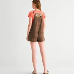 Arizona Sleeveless Womens Shortalls Juniors