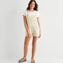 Arizona Sleeveless Womens Shortalls Juniors