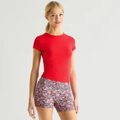 Arizona So Smooth Womens Juniors Round Neck Short Sleeve T-Shirt