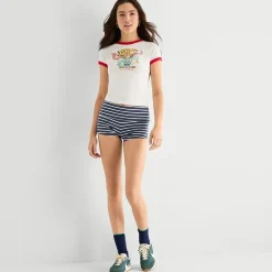 Arizona Supergirl Womens Juniors Crew Neck Short Sleeve Supergirl T-Shirt