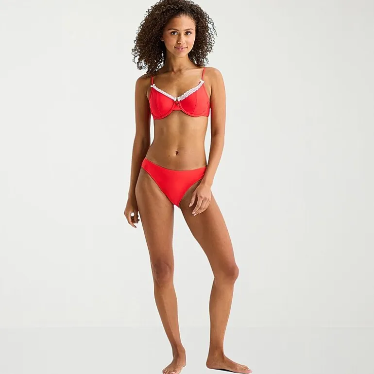 Arizona Womens Adjustable Straps Juniors Bralette Bikini Swimsuit Top