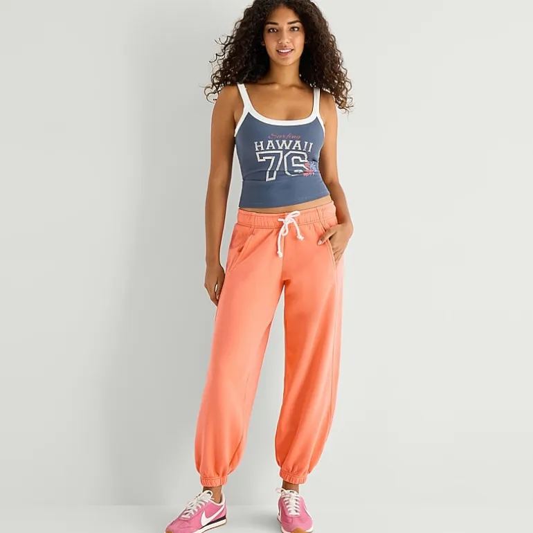 Arizona Womens Juniors Cuffed Fleece Sweatpant