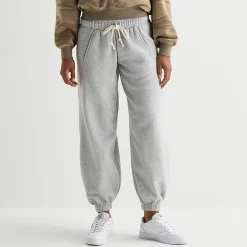 Arizona Womens Juniors Cuffed Fleece Sweatpant
