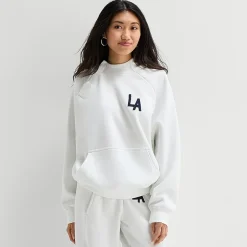 Arizona Womens Juniors Easy-on + Easy-off Long Sleeve Adaptive Fleece Hoodie