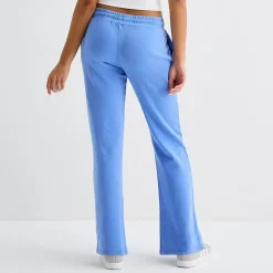 Arizona Womens Juniors Flare Mid Rise Sweatpant