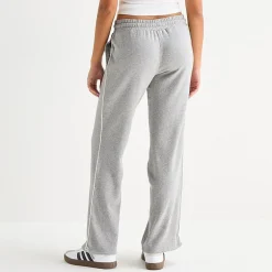 Arizona Womens Juniors Flare Mid Rise Sweatpant