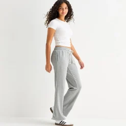 Arizona Womens Juniors Flare Mid Rise Sweatpant