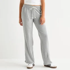 Arizona Womens Juniors Flare Mid Rise Sweatpant