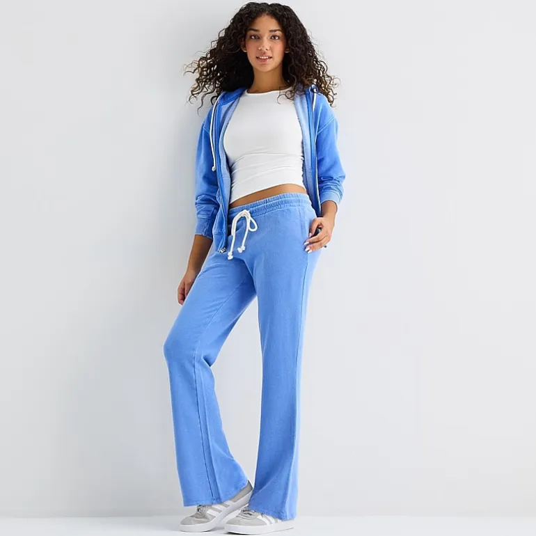 Arizona Womens Juniors Flare Mid Rise Sweatpant