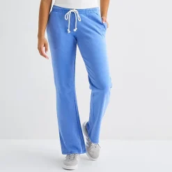 Arizona Womens Juniors Flare Mid Rise Sweatpant