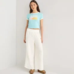 Arizona Womens Juniors Flare Mid Rise Pull-On Pant