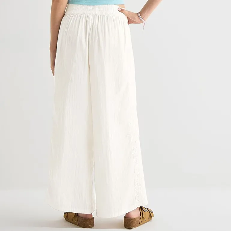 Arizona Womens Juniors Flare Mid Rise Pull-On Pant