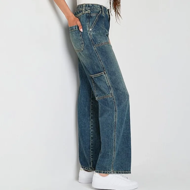 Arizona Womens Juniors Highest Rise Straight Leg Jean