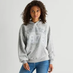 Arizona Womens Juniors Long Sleeve Fleece Hoodie