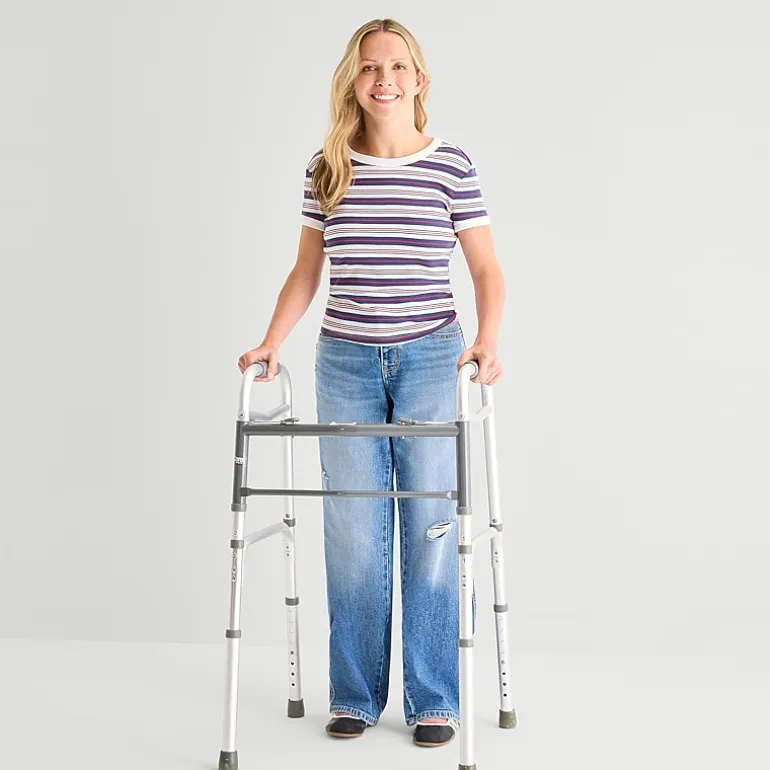 Arizona Womens Juniors Low Rise Adaptive Easy-on + Easy-off Straight Leg Jean