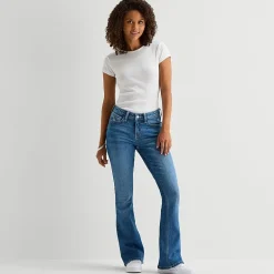 Arizona Womens Juniors Low Rise Bootcut Jean