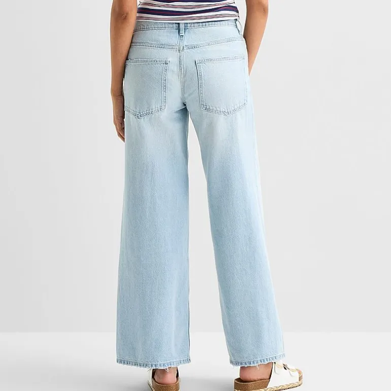 Arizona Womens Juniors Low Rise Baggy Fit Jean