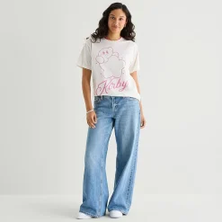 Arizona Womens Juniors Low Rise Baggy Fit Jean